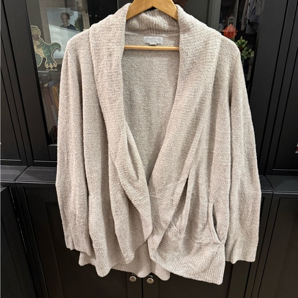 Barefoot Dreams Women's CozyChic Lite Circle Cardigan in Pewter NWOT - Picture 2 of 3